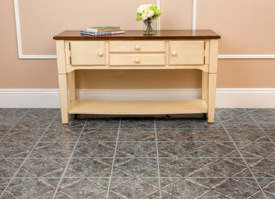 2 of 2:Tivoli Metallic Marble Diamond 12x12 Self Adhesive Vinyl Floor Tile - 45 Tiles/45 sq. ft. 