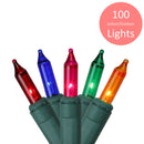 1 of 1:Premius Indoor and Outdoor Mini Light Set, 100 Bulbs, Multi-Color 