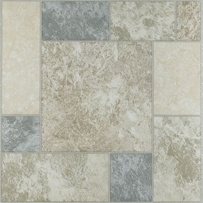 1 of 2:Carreaux de sol en vinyle auto-adhésifs Nexus Marble Blocks 12x12 - 20 carreaux/20 pi2 