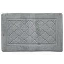 1 of 1:Tapis de bain ultra doux en mousse à mémoire de forme Capri Quatrefoil, gris, 53 x 86 cm 