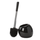 1 of 2:Bath Bliss Ceramic Dome Toilet Brush & Holder in Black 