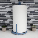 4 of 10:Porte-essuie-tout en fonte Home Basics Iris, bleu ardoise 