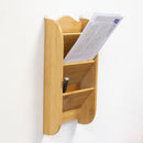 5 of 7:Porte-lettres 3 compartiments en bambou - Naturel 