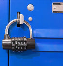 3 of 4:Wordlock Pl-004-Bk 5-Dial Combination Padlock, Black 