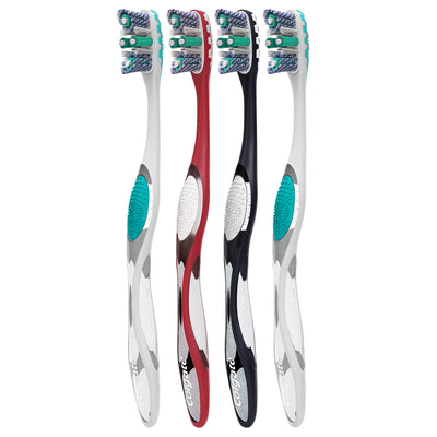 2 of 5:Colgate 360 ​​Advanced Optic White Cepillo de dientes, suave, 4 unidades 