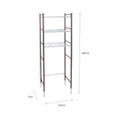 4 of 4:Neu Home 3 Shelf Duplex Line Over the Toilet Space Saver Rack 