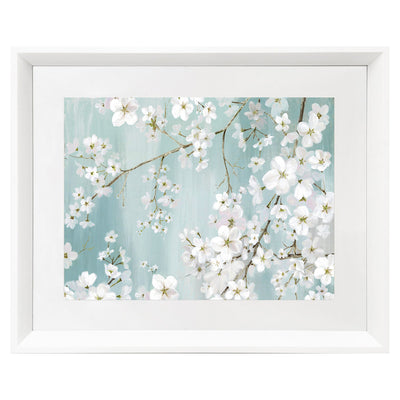 1 of 1:PREMIUS Conference Framed Floral Wall Art, White, 17x21 Inches 