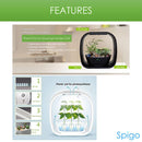 6 of 8:Spigo Intelligent Indoor LED Light Garden, Matte Black 
