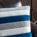 5 of 5:Bearpaw - Almohada decorativa de piel sintética, color azul marino, 20.0 x 20.0 in 