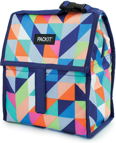 2 of 3:PackIt Freezable Lunch Bag with Zippered Closure, Paradise Breeze, 72 Ounces 
