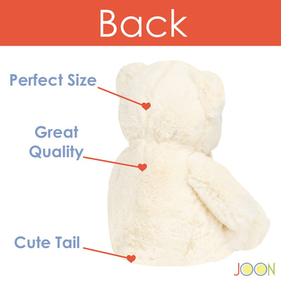 3 of 6:JOON Mini Teddy Bear, Cream, 13 Inches 