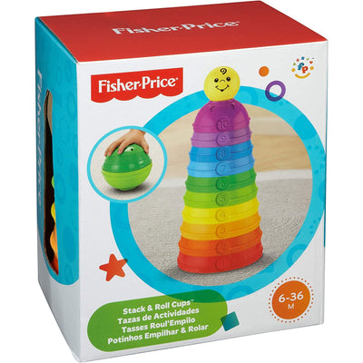 6 of 12:Vasos para apilar y enrollar Fisher Price Brilliant Basics 