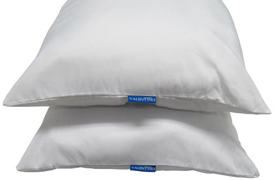 1 of 1:Valentino Twin Pack Soft Density Pillow Blanco - 20x28 