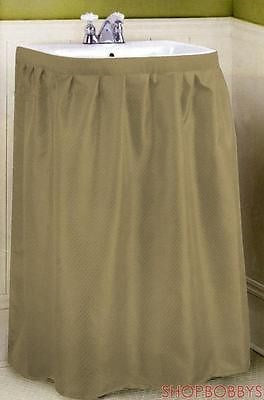 1 of 1:Jupe d'évier en tissu Dobbie Taupe - 55,5 x 35,5 
