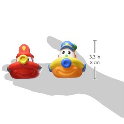 9 of 9:Nuby 2-Pack Tub Tugs Floating Boat Bath Toys, Colors May Vary 