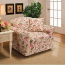 4 of 4:Housse de protection Madison en jersey extensible, couleur unie, motif fleur de rose 