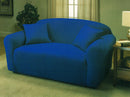 4 of 4:Madison Jersey Stretch Solid Furniture Slipcover, Cobolt Blue 