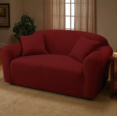 3 of 6:Funda para muebles sólida elástica de jersey de Madison, rubí 