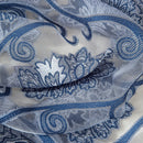 4 of 8:Milawi Jacquard Sheer Rod Pocket Panel And Valance Treatments, Navy 