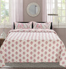 2 of 6:Premius Paisley Printed Reversible Quilt Set, Pink 