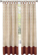 2 of 4:Callie Midnight Diamond Cuff Tab-Top Window Panel, Spice-Tan, 52 x 84 pulgadas 