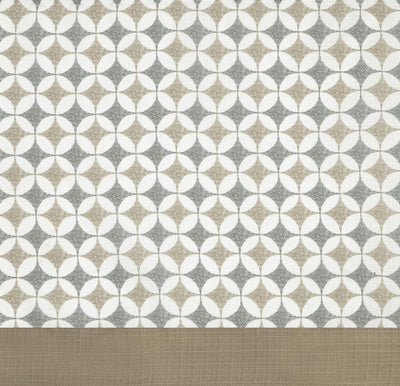 4 of 4:Callie Cuff Tab Top Window Curtain Panel - 52x84 - Taupe/Silver 